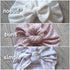 Turban nœud, buns ou simple en jersey extensible 3 couleurs